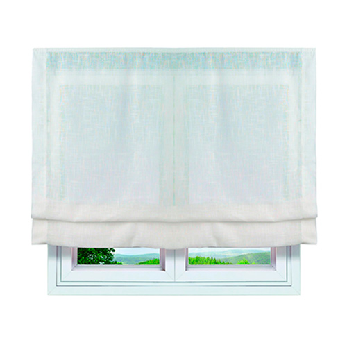 Ejemplo de estor visillo o estor paqueto instalado en una ventana con todos sus beneficios